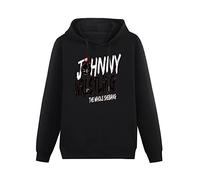 JINPUJING Johnny Gargano Johnny Wrestling Mens Hoodies Printed Graphic Pullover Unisex Black Sweatshirts XL