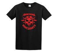 JINQIANXI Airbourne Mens Cotton Tshirt Size XL Black