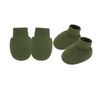 JINQIGG 1 Set Cotton Newborns Anti Scratch Mittens And Booties Set Soft Breathable Baby Socks Gloves For Infant Skin Protections Infant Skin Protections
