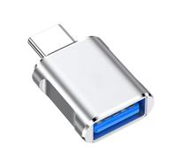 JINQIGG Adapter Overheating Prevention Metal Body 100W Fast & High-Speed File Transfer -40°C To +80° OTG Adapter USB To Type