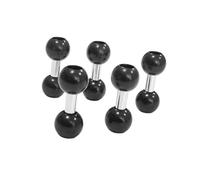 JINQIGG Adjustable 17mm Double Ball Head Phone Holders Joint Phone Mount For 360 Degree Rotation Camera Tripods Mount Accessory Rotating Double Head Connector