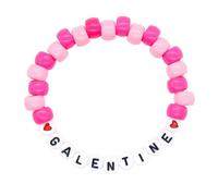 JINQIGG Girls Letter Bead Charm Acrylic Lightweight Wristband Wrist Jewelry For Casual Wear And Gift Giving Everyday Casual Wrist Accessory