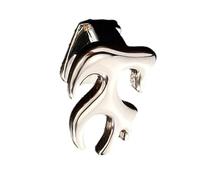 JINQIGG Halloween Vampire Fang Hollow Flame Teeth Jewelry Metal Tooth Caps For Accessories Adults Teens Halloween Gold Fang Grillzs