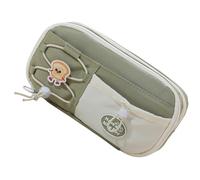 JINQIGG High Capacity Pen Case 8 Section Polyester Pencil Case Large Organiser Pouches Travel Cosmetic Bag 23x12x8cm Heavy Duty Organiser for Work and Study