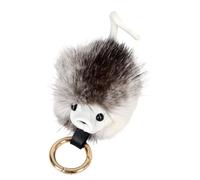 JINQIGG Lovely Miniature Animal Keychain Versatile Bag Accessory For Bags Sturdy Faux Hair Gift Unisex Use Trendy Keychain Jewelry Gift