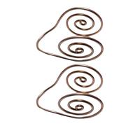 JINQIGG Open Helical Copper Hand Jewelry Handcrafted Adjustable Rings Metal Texture For Grounding Spiritual Practice Helical Copper