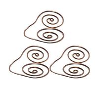 JINQIGG Open Helical Copper Hand Jewelry Handcrafted Adjustable Rings Metal Texture For Grounding Spiritual Practice Helical Copper