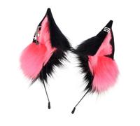 JINQIGG Plush Cosplays Hairband With Realistic Animal Ears 4 Colors Faux Furry Hair Accessory For Adults Kids Roleplay Animal Ear Hairband Set