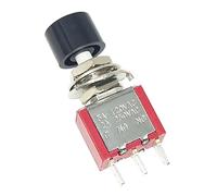 JINQIGG PS102 3Pin 6PinAutomatic Reset Small Push Switches 5A120VAC 2A250VAC ABS Metal Construction Toggle Momentary Switches For Home Electronics
