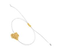 JINQIGG Romance Twine Cord Bracelets Braided Heart Pattern Unisex Love Tokens Handcrafted Couple Jewelry Accessory