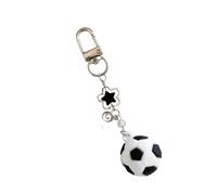JINQIGG Star Bead Keychain Retro Inspired Handmade Bag Accessory Unique Girls Boys Teens Handmade Beaded Star Keychain