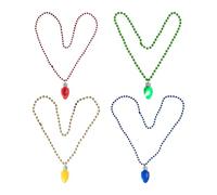 JINQIGG Sturdy LED Blue Bulb Pendant Necklace Led Pendants Chain Decors for Christmas Tree Window Display Decoration Christmas Light Necklace