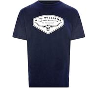 JINQIN Rm Williams Shield T-Shirt - RRP 49.99 - Free Post Navy Blue XXL