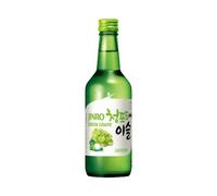 Jinro Chamisul Soju 350ml, Authentic Korean Soju (Green Grape)
