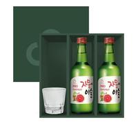 Jinro Chamisul Soju - All Flavours Bundle Set (Grapefruit (Pack of 2 + 1 Soju Glass Gift Box Set))
