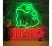 Jinro Soju Frog Neon Sign for Wall Decor, USB Powered Korean Soju LED Neon Light, Dimmable Soju Bar Sign for Bedroom, Kitchen, Bistro, Pub, Man Cave, Restaurant, Club, Party, Home Decor