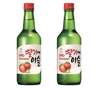 Jinro Strawberry Flavour Soju 350ml 13% Alc./Vol(Pack of 2)