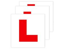 JinRui-T 3 Pack L Plates Magnetic Sticker,Learner Plates Magnetic, L sign for Learner Driver Magnetic L Plate for Car UK