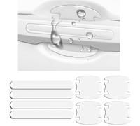 JinRui-T Universal Car Door Handle & Cup Paint Scratch Protector, 8PCS Clear Anti-Scratch Silicone Film