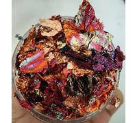 JINRUISI Gilding Flakes Variegated Gold Foils Leaf Flakes Gilding Craft Paper Decoration Art Supplies (Autumn Leaves)