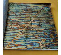 JINRUISI Variegated Gold Foil Leaf 50 Sheets Booklet Colorful Imitation Gold Leaf Gilding Craft Decoration Art (Sunset Gold)