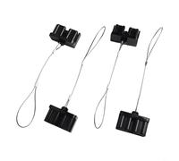 JINSBON 4-Pack Dust Cover For Anderson Style Connectors 175AMP Battery for PROTECTION Caravan Forklift Tractor Electrical Parts(BLACK)