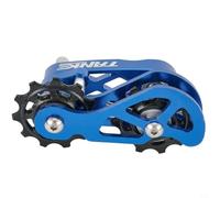 JINSBON Bike Chain Tensioner, Floating Pulley Replacement Accessories Black Red Blue Purple For 8-12 Speed Chains(Blue)