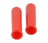 JINSBON Comfortable Grip Red Rubber Handles for Wheelbarrows, Easy Installation (114 x 20mm)
