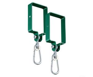 JINSBON Metal Swing Hooks Set,Snap Hooks Swing Hangers Brackets Attachments 5.78 X 3.8 Inch For Backyard(2pcs)