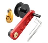 JINSBON Single Speed Chain Tensioner,Bike Aluminum Alloy Chain Tension With A Torque Regulator For Bicycle Cycling(Red)