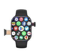 JINSHANGZI 2024 CD99 AMOLED Smart Watch Men Women 4G SIM Card Wifi Cellular GPS NFC Smartwatch Series 9 Android 8.1 Rotating Camera Sport Watch (Eurasian Black,2+32G)