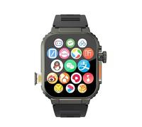 JINSHANGZI 2025 New S10 Ultra 3 Smart Watch 2.29inch Amoled Smartwatch With 800W Rotary Camera Tiktok Whatsapp WIFI Connect Sim Card Slot (Black,8GB 128GB)