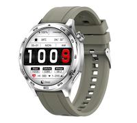 JINSHANGZI Bracelet Fitness Blue Tooth Call Smart Watches 3D Dynamic DlY Video Watch Dial Sport Mode Smatwatch Voice Assistant Health Music (Silver)
