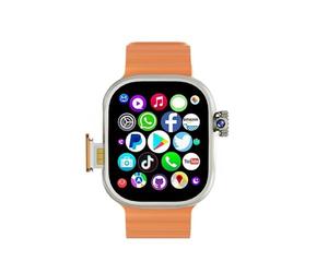 JINSHANGZI DW100 Pro Android Smart Watch Fingerprint Unlock control Smartwatch 8GB RAM 128GB ROM Free Download App WIFI GPS 2.29inch Amoled (Orange,8GB 128GB)