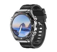 JINSHANGZI WiFi Exercise Heart Rate 1.43" Smart Watch 4G Call APP Download HD Camera Health Accessible ChatVoice Assistant Sim Card Smartwatch GPS 700mah Battery (BKBKS)