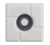 JINSHENGXINA Melamine Billiard Hall Creative Ashtray Wholesale KTV Internet Cafe Hotel High Value Commercial Square Ashtray With Lid(White)