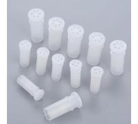 Jinshining 100 Pcs Noise Makers Insert Squeakers, Plastic Dog Squeaky Toy Whistles, Insert Replacements Baby DIY Accessories Toys (15.5x4.8mm)