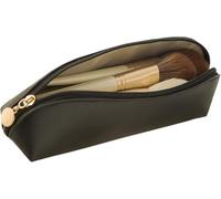Jinshining Black Makeup Brush Bag,Portable Travel Cosmetic Brush Bag with Zipper,Waterproof Makeup Brush Holder Travel Case Small Makeup Bag for Travel Outdoor Bags Makeup Brush Tools and Accessories,