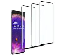 Jinshiweikai Pack of 3, Tempered Glass Screen Protector for Oppo Find X5, Free from Scratches, 3D Full Coverage, 9H Hardness, Scratch-Resistant, Ultra Thin, HD Screen Protector