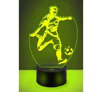 Jinson well 3D Football Soccer Player Night Light 7 Colors Mood Light Touch Switch USB Table Desk LED Present Kids Home Party Birthday Gift