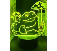 Jinson well 3D Frog Night Light 7 Colors Mood Lamp Touch Switch USB Table Desk LED Present Kids Home Party Birthday Gift