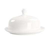 jinsongdafa Butter Dish with Lid for Countertop, Porcelain Butter Holder with Lid, Butter Container Perfect for East and West Coast Butter, Durable & Sturdy Butter Keeper 15.1 CM