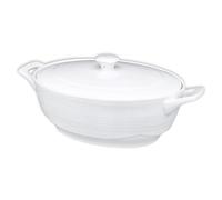 jinsongdafa Oval Casserole Dish Set with Lids, 1800ML French Ceramic Serving Soup Tureen, Chip and Crack Resistant Baking Dish - Microwave, Dishwasher, Oven and Fridge Safe
