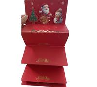 JINSTABAG Christmas Money Envelope for Cash Gifts, Christmas Card Money Holder for Men Women Girl Boy. (Red)