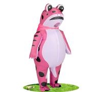 JINSTABAG Inflatable Costume Adult Pink Frog Full Body Deluxe Funny Air Blow Up Costume for Men Women Halloween