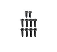 JINTAI 10*pcs/1 set of screws Screw set Base screws Notebook screws for ASUS E510 E510M E510MA L510 L510MA L510KA black(8 long,2 short)
