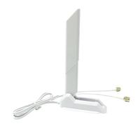JINTAI High Gain 9dBi Tri-Band WiFi 6E Antenna with Magnetic Base for MSI for PC Desktop Computers - Omni-Directional 360° Coverage,Supports 2.4GHz/5.8GHz/6GHz, Bluetooth, PCI-E Cards & WiFi 6/6E