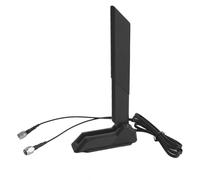 JINTAI High Gain 9dBi Tri-Band WiFi 6E Antenna with Magnetic Base for MSI for PC Desktop Computers - Omni-Directional 360° Coverage,Supports 2.4GHz/5.8GHz/6GHz, Bluetooth, PCI-E Cards & WiFi 6/6E