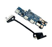 JINTAI Micro USB Jack Circuit Board + IO Board Cable Ribbon Cable Replacement for DELL Latitude 3420 E3420 RJ45