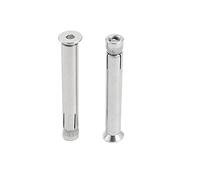 JINTEXIN 304 Stainless Steel Countersunk Hexagon Socket Flat Head Expansion Bolts, M6-M12, 90mm, 3pcs, Silver